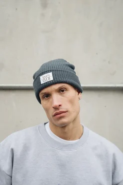 Vice 84 'Sports Club' Ribbed Beanie - Petrol