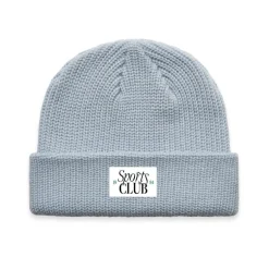 Vice 84 'Sports Club' Ribbed Beanie - Baby Blue