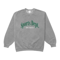 Vice 84 'Sports Dept' Vintage Washed Sweater - Grey