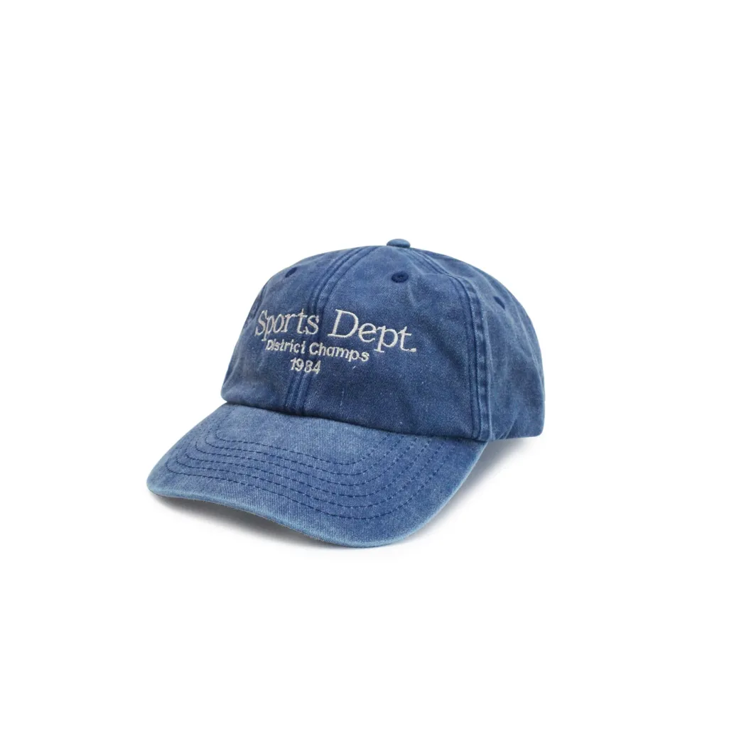 Vice 84 'Sports Dept' Vintage Washed Cap - Denim