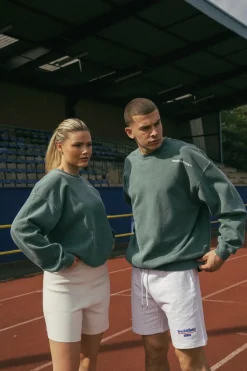 Vice 84 'Track&Field' Embroidered Jogger Shorts - Ash