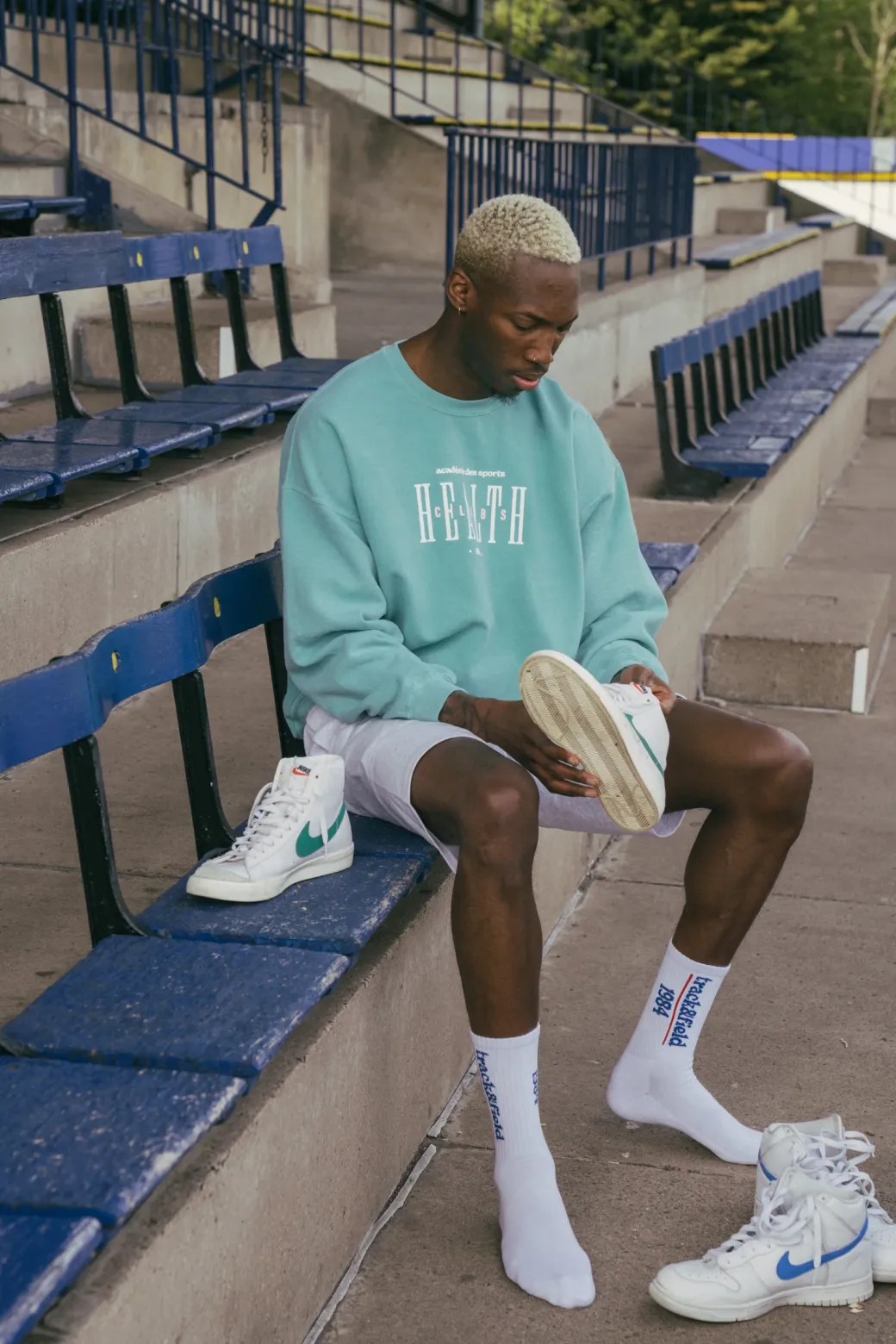Vice 84 'Track&Field' Socks - White
