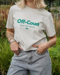 Vice 84 WMNS 'Off-Court GSM' Cropped Heavy Tee - Bone