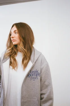 Vice 84 WMNS 'Sporting Goods' Zip Hoodie - Ash