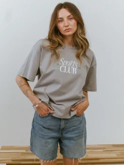 Vice  84 WMNS 'Sports Club' Staple Tee - Storm Grey