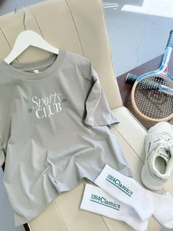 Vice  84 WMNS 'Sports Club' Staple Tee - Storm Grey