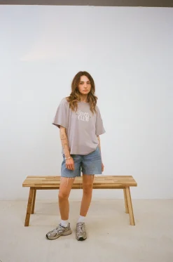 Vice  84 WMNS 'Sports Club' Staple Tee - Storm Grey