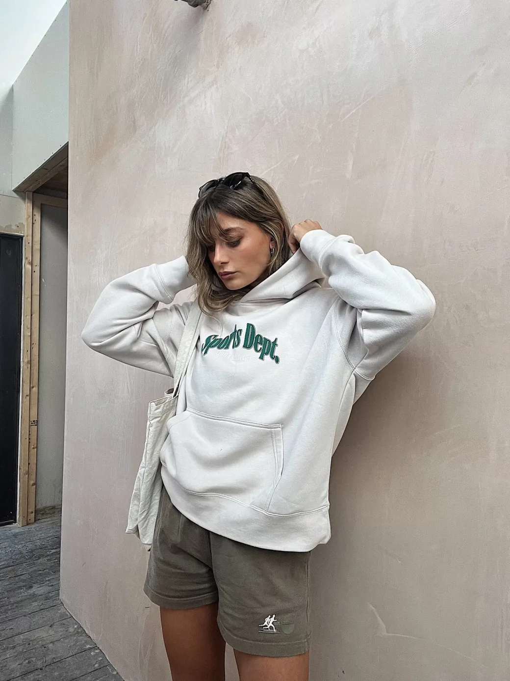Vice 84 WMNS 'Sports Dept' Hoodie - Bone