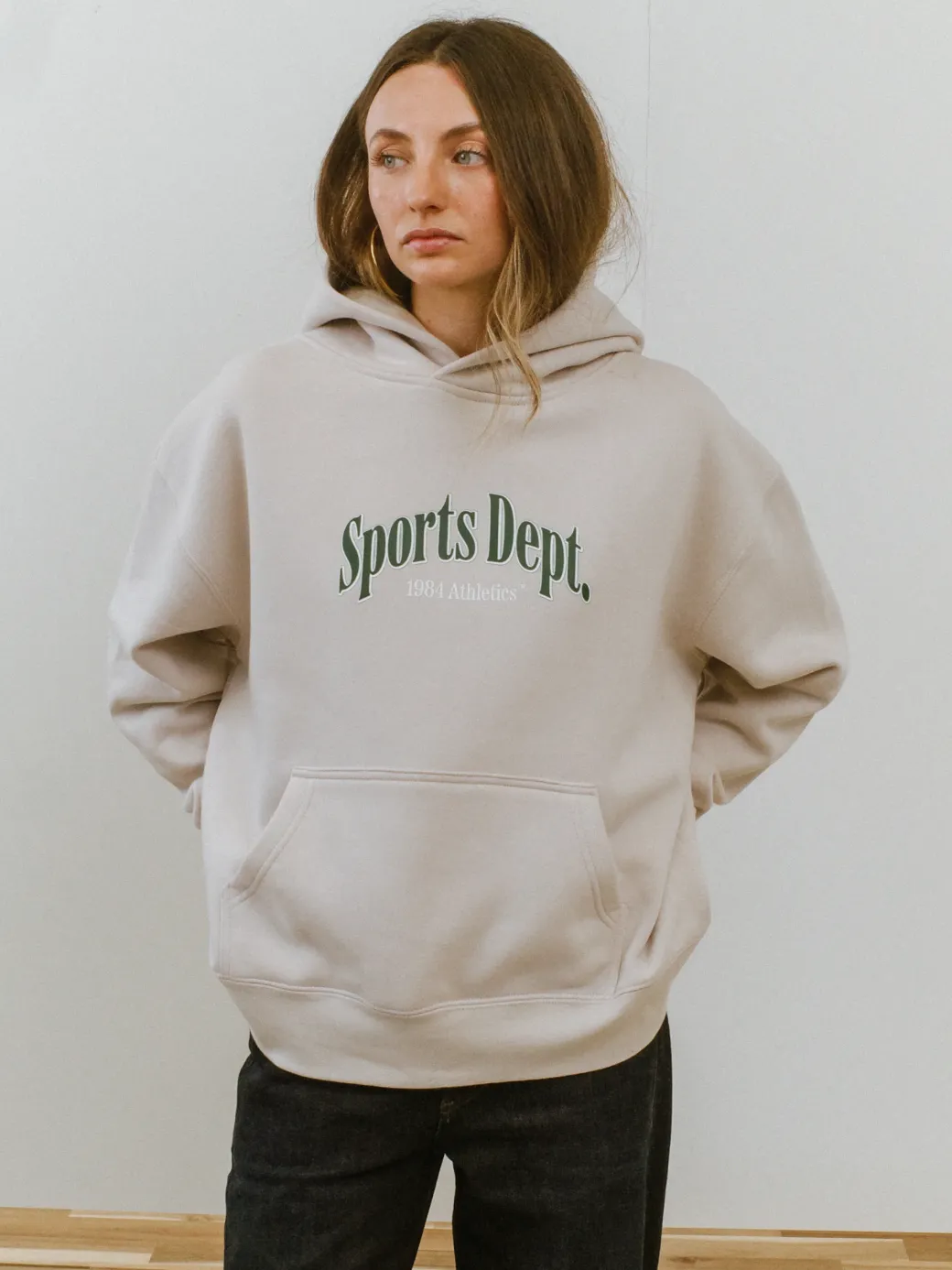 Vice 84 WMNS 'Sports Dept' Hoodie - Bone