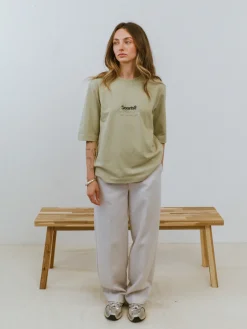 Vice 84 WMNS 'Sports Leisure' Boxy Organic Tee - Sage