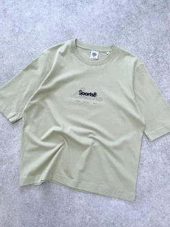 Vice 84 WMNS 'Sports Leisure' Boxy Organic Tee - Sage