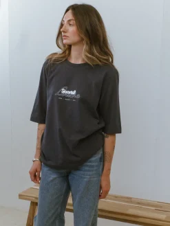Vice 84 WMNS 'Sports Leisure' Box Organic Tee - Ink Navy
