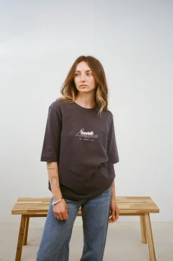 Vice 84 WMNS 'Sports Leisure' Box Organic Tee - Ink Navy
