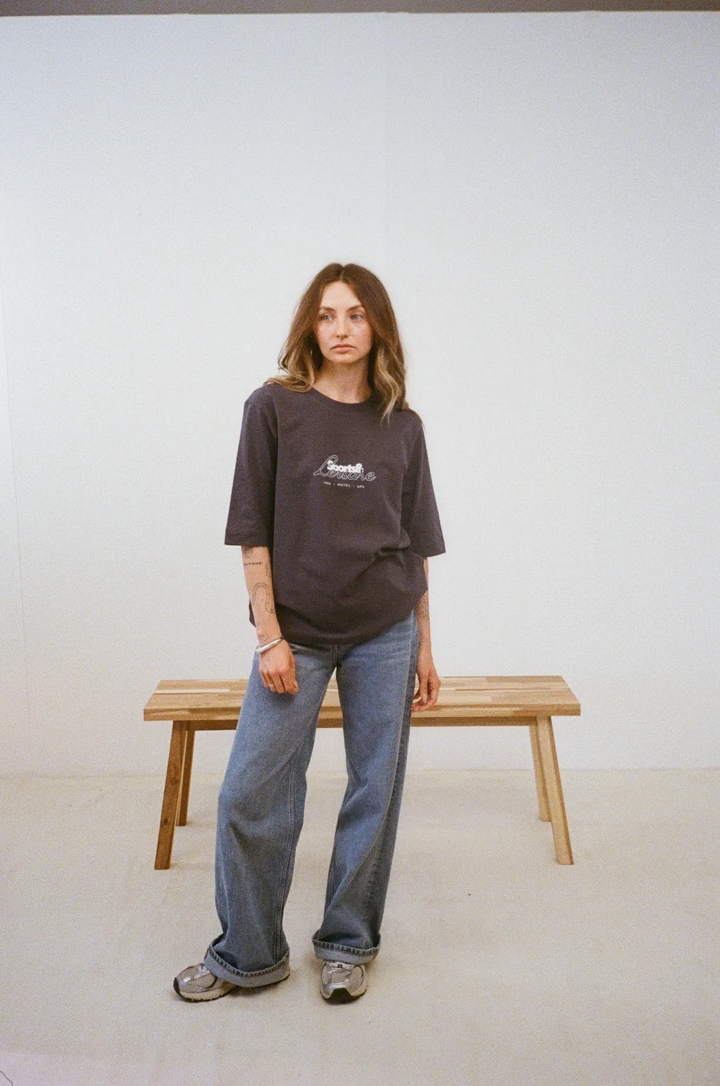 Vice 84 WMNS 'Sports Leisure' Box Organic Tee - Ink Navy
