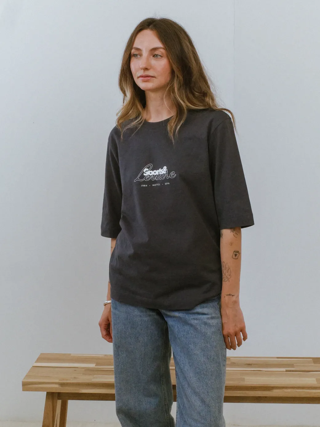 Vice 84 WMNS 'Sports Leisure' Box Organic Tee - Ink Navy