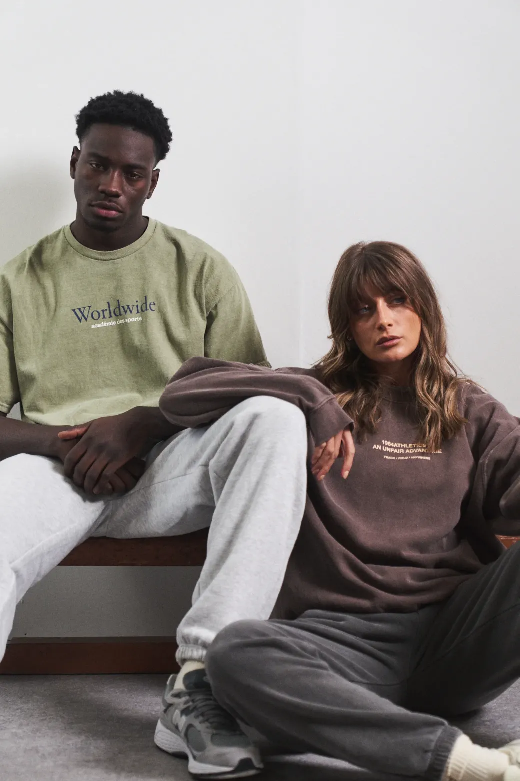 Vice 84 'Worldwide' Vintage Washed Tee - Sage