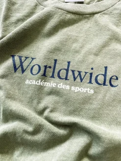 Vice 84 'Worldwide' Vintage Washed Tee - Sage