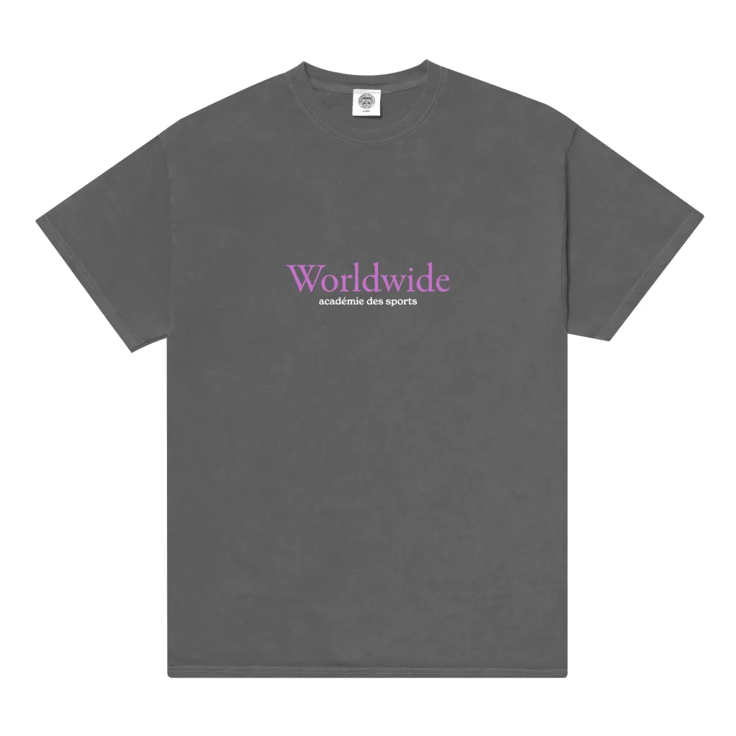 Vice 84 'Worldwide' Vintage Washed Tee - Charcoal