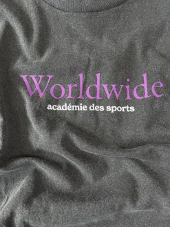Vice 84 'Worldwide' Vintage Washed Tee - Charcoal