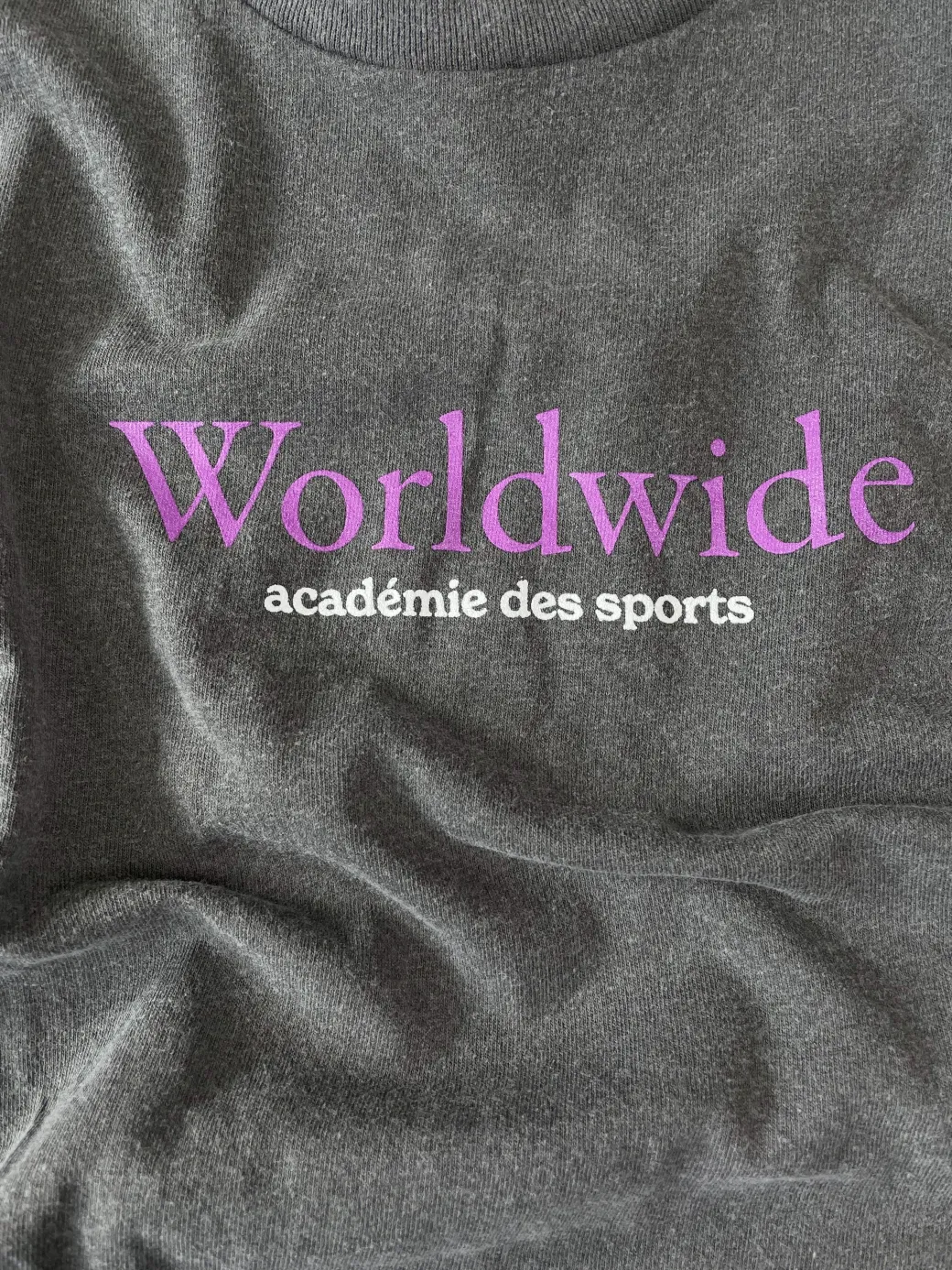 Vice 84 'Worldwide' Vintage Washed Tee - Charcoal
