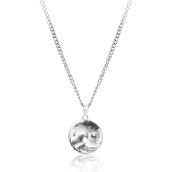 Waves Pendant Necklace - Silver / Gold