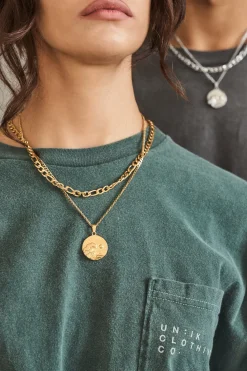 Waves Pendant Necklace - Silver / Gold