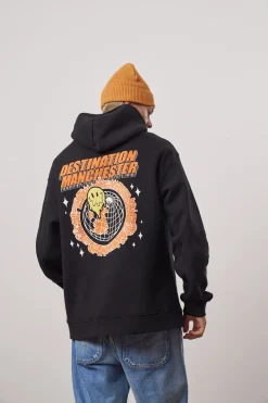 WHP x UN:IK 'Destination Manchester' Hoodie - Black