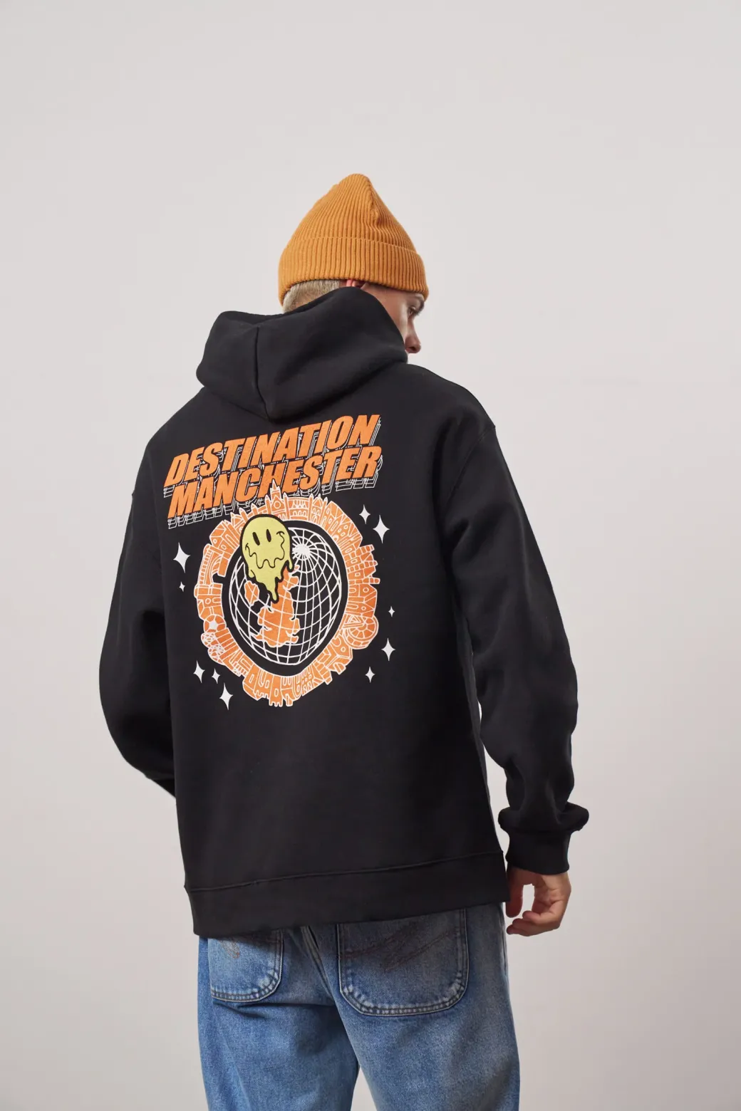 WHP x UN:IK 'Destination Manchester' Hoodie - Black