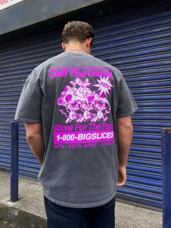 World Famous Gordos 'Call The Gang' Vintage Washed Tee - Black