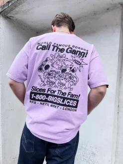 World Famous Gordos 'Call The Gang' Vintage Washed Tee - Pink