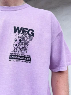 World Famous Gordos 'Call The Gang' Vintage Washed Tee - Pink