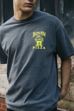 World Famous Gordos 'Last Slice' Vintage Washed Tee - Black