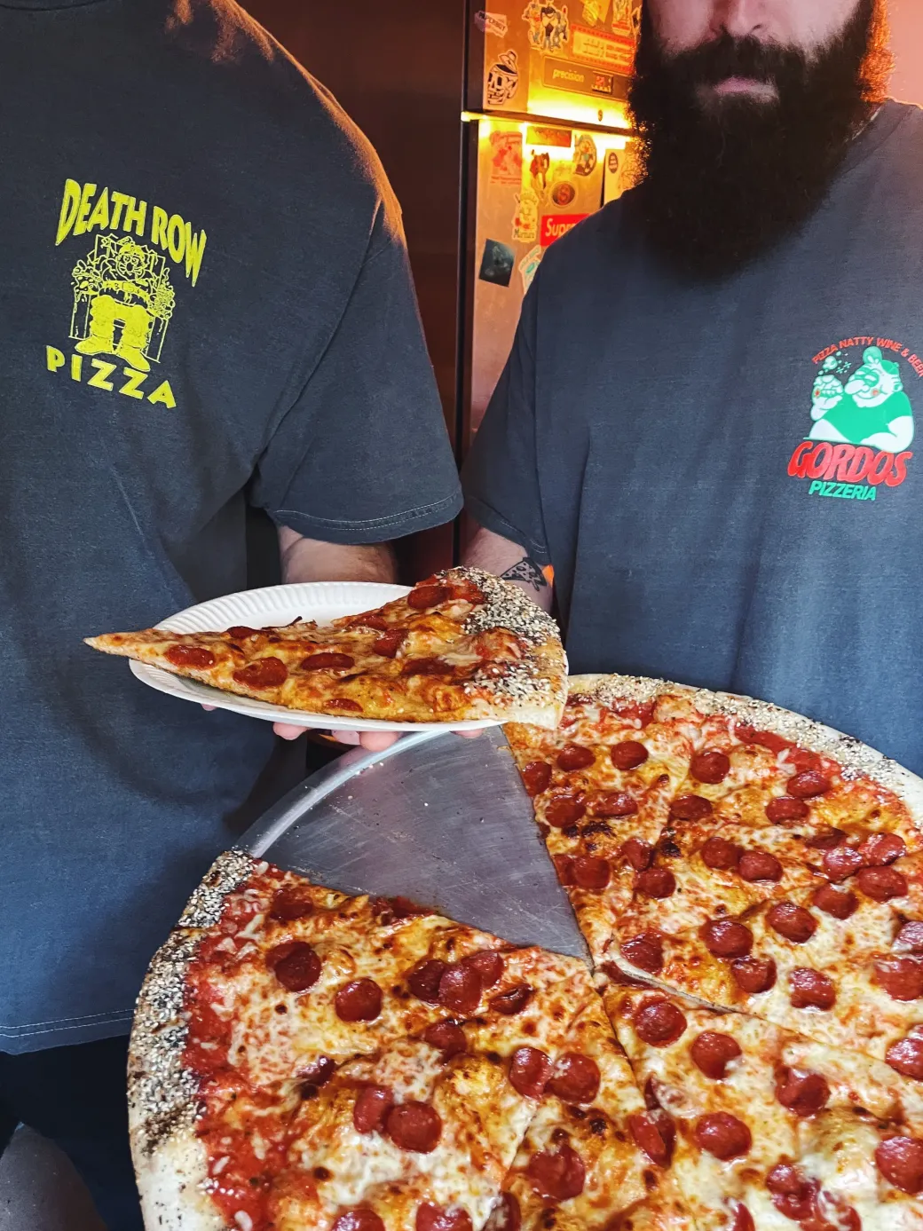 World Famous Gordos 'Last Slice' Vintage Washed Tee - Black