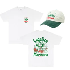 World Famous Gordos 'Legalize Marinara' Tee & Cap Bundle