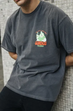 World Famous Gordos 'Legalize Marinara' Vintage Washed Tee - Black