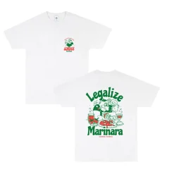 World Famous Gordos 'Legalize Marinara' Tee - White