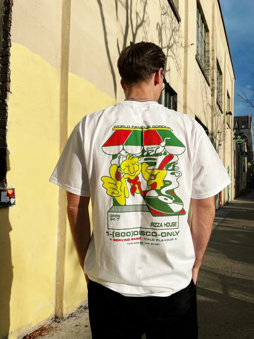 World Famous Gordos 'Nice By The Slice' Tee - White