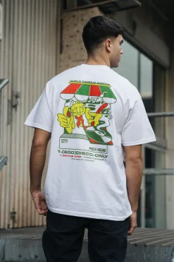 World Famous Gordos 'Nice By The Slice' Tee - White