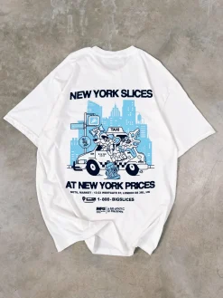 World Famous Gordos 'NYC Slices' Tee - White