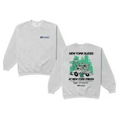World Famous Gordos 'NYC Slices' Washed Sweater - Grey