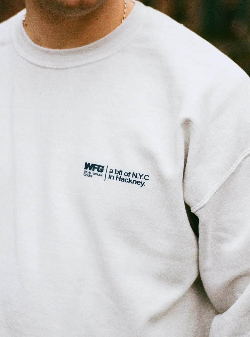 World Famous Gordos 'NYC Slices' Washed Sweater - Grey