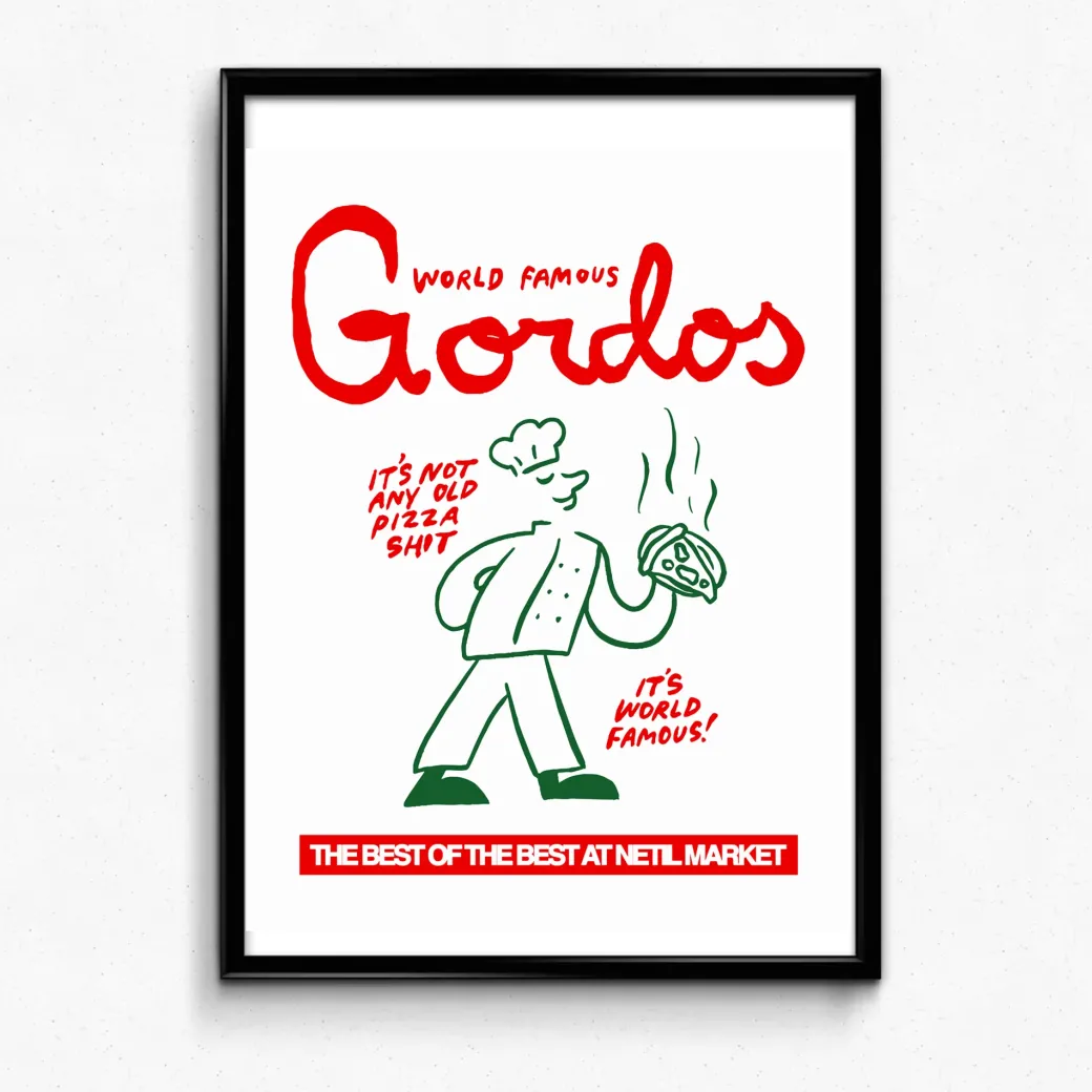 World Famous Gordos x Hephee 'World Famous' Art Print